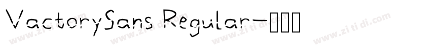 VactorySans Regular字体转换